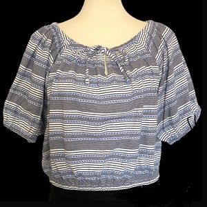 🌟2 x HOST PICK🌟 NWT Madewell Jacquard Keyhole Crop Top